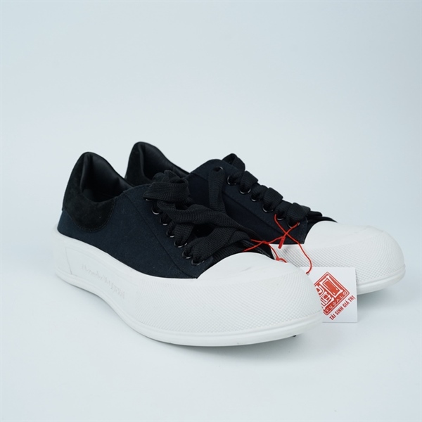 Giày Alexander Mcqueen đen đế trắng sz42 (BQ) KG+