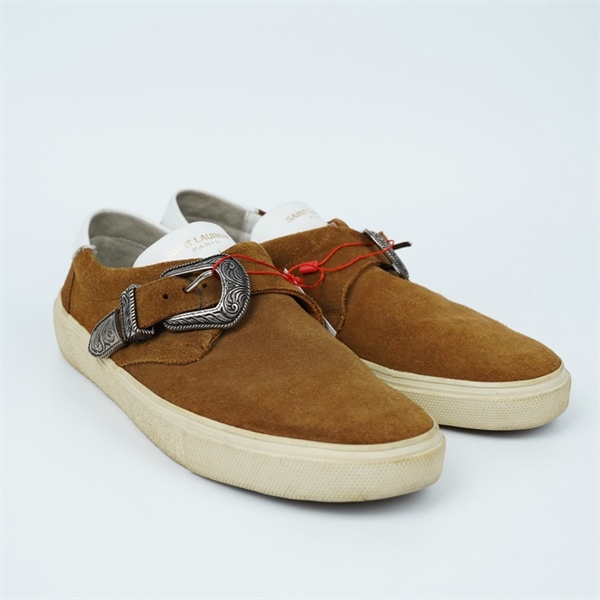 Giày YSL nâu sz41.5 (BQ) KG+