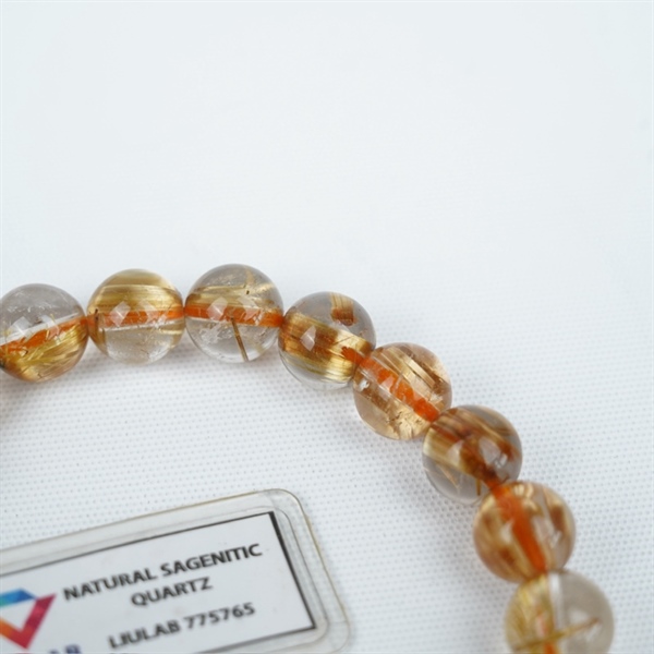 Vòng tay tóc vàng 20hạt 775765 kt 10.48-10.02ly KG+