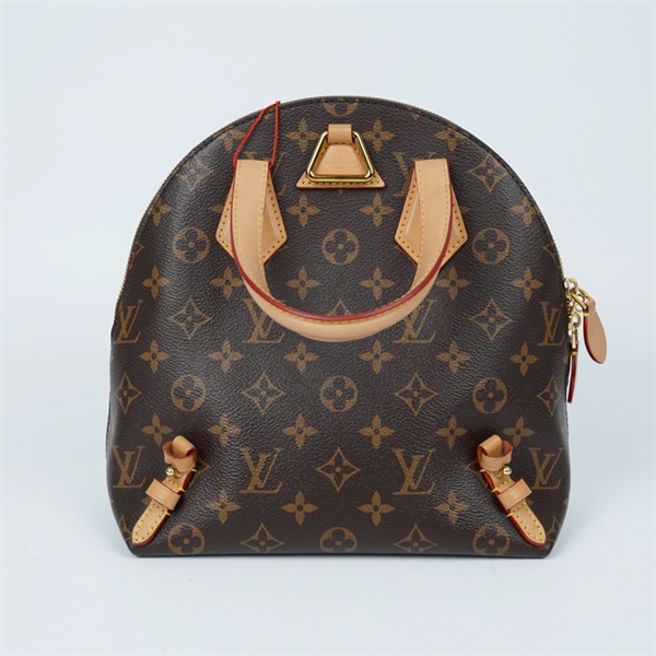 Balo LV hoa nâu 2 strap (DR4139) sz22x12x24 (BMC) KG+