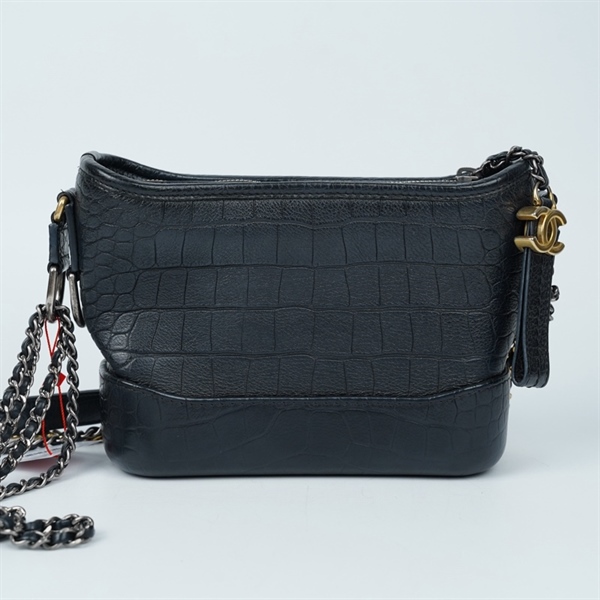 Túi Chanel Gab Croc đen 28227688 size Small 20x15x8cm. KG+
