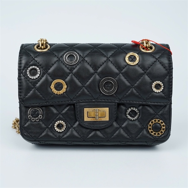 Túi Chanel Charm đen (N918T0N2) sz19 (BMC) KG+