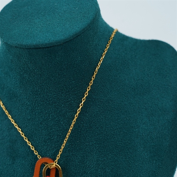 Dây chuyền Hermes vàng mặt ổ khóa (BQ) KG+