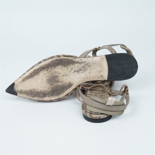 Giày Fendi nâu xám sz38 (BQ) KG+