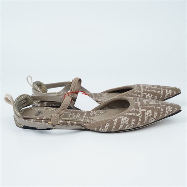 Giày Fendi nâu xám sz38 (BQ) KG+
