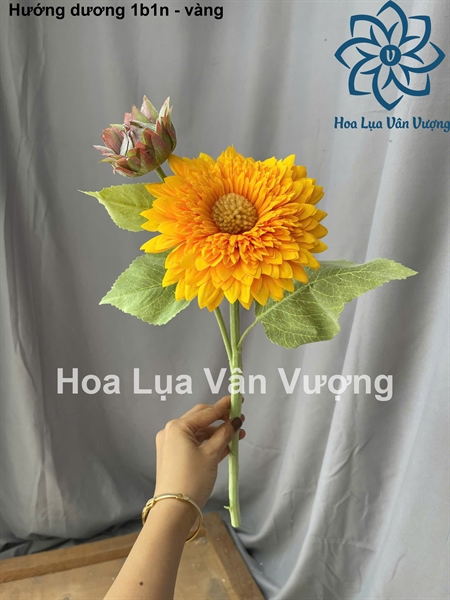 Hướng dương 1b1n - Hoa cành ngắn - Hoa Lụa Vân Vượng