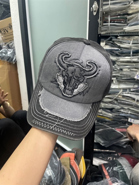 Nón kết - Denim Vitage - Đầu trâu Xám