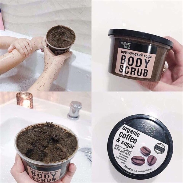 Tẩy Tế Bào Chết Toàn Thân Organic cafe & Sugar Body Scrub