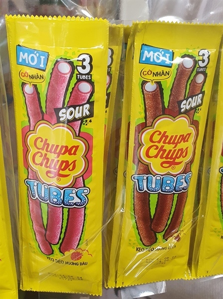 Kẹo dẻo tubes Chupa Chups gói 24g