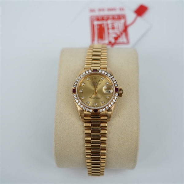 Đồng hồ Rolex vàng khối 5 số niềng kim zin sz28.6 (HC) KG+