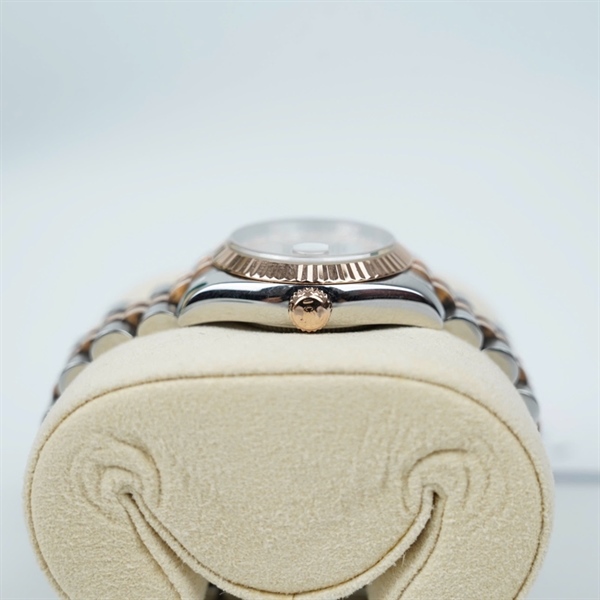 Đồng hồ Rolex mặt viền vàng hồng niềng phay độ (M850115) sz28.6 (HC) KG+