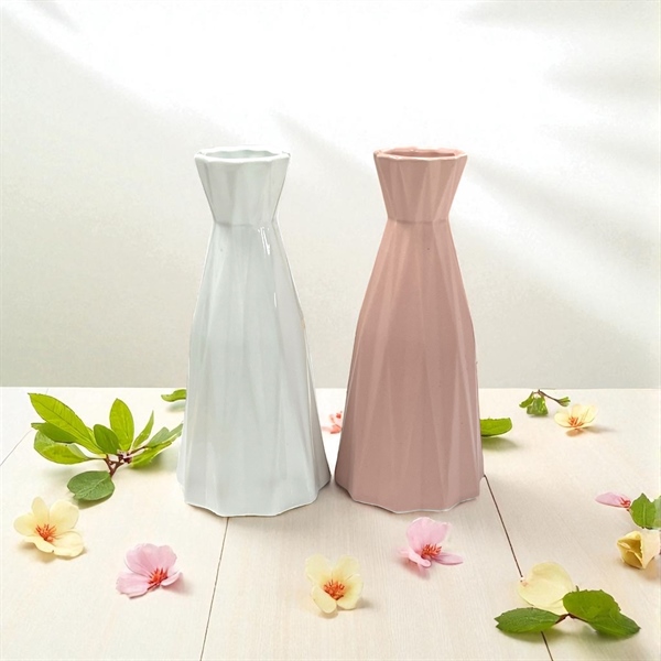 Bình hoa gốm sứ bó mạ nhỏ