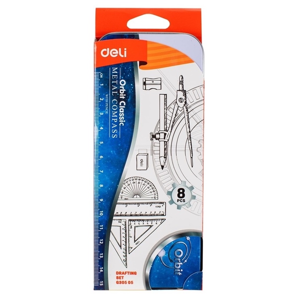 Bộ eke sắt Deli - G30505