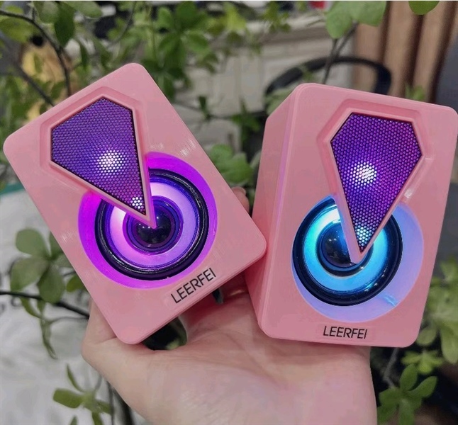 Loa vi tính mini E1046 - Hồng