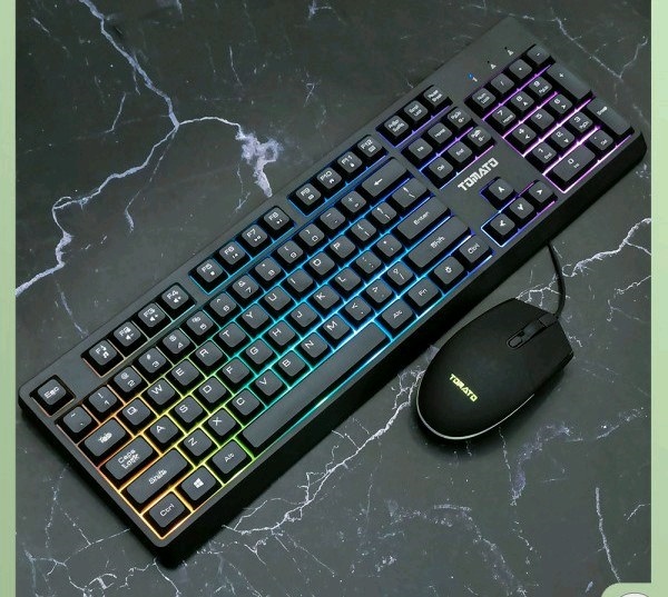 Combo phím chuột giả cơ Tomato S100 , Đen