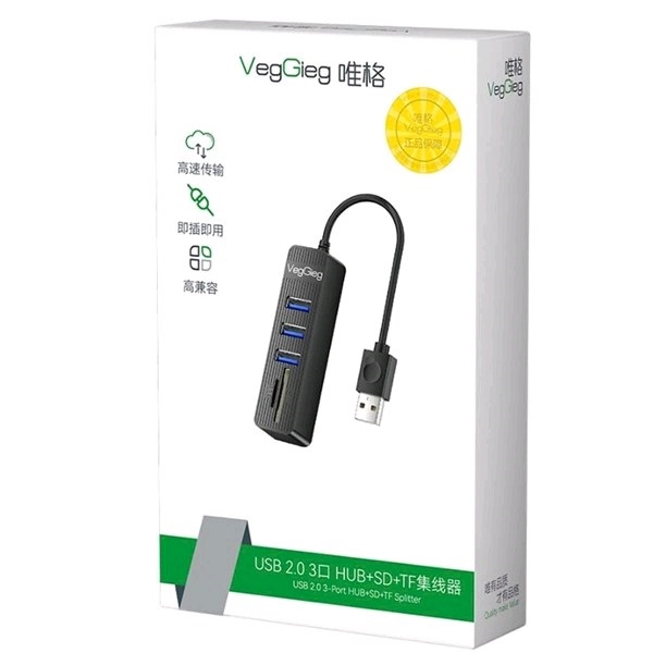 Hub chia USB 2.0 VegGieg V-C303