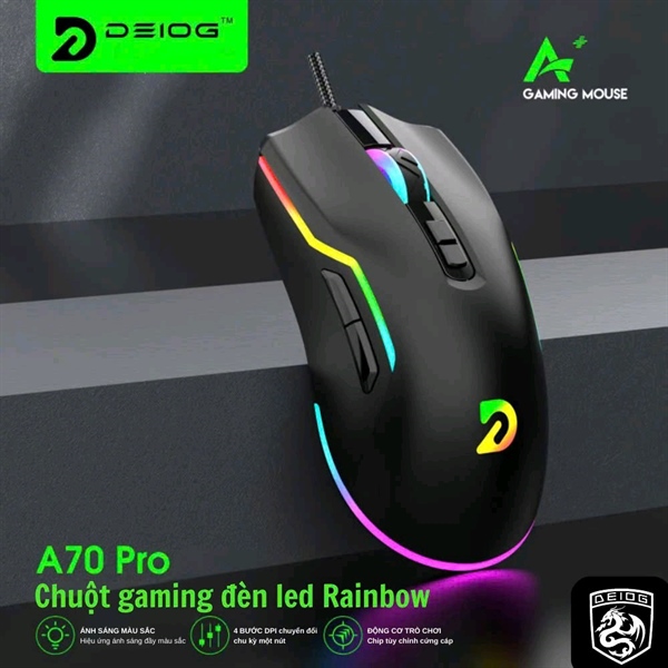 Chuột Gaming A70 Pro RGB, chính hãng