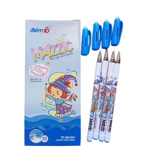 Bút gel Thiên Long tp GEL01 xóa được xanh