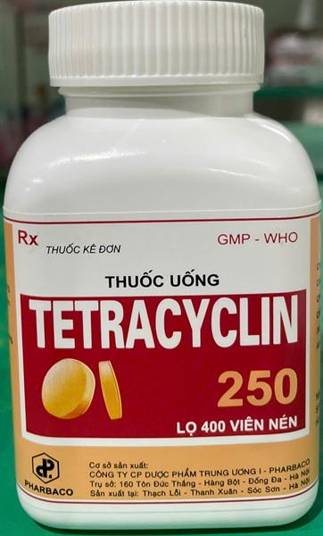 Tetracylin 250mg (Lọ 400viên) - TW1