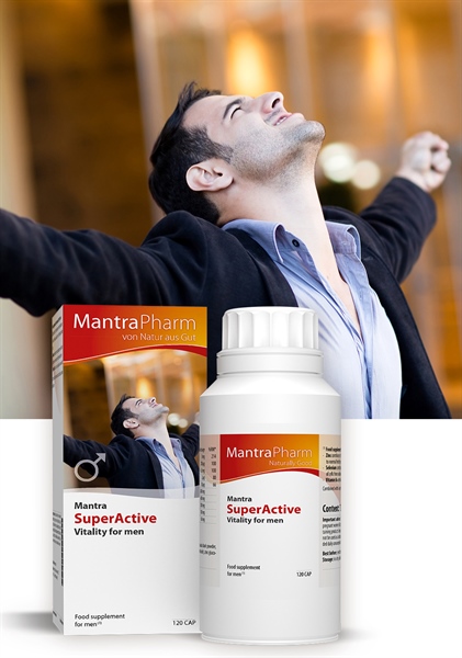 Mantra Super Active Vitality For Men (Lọ 40 viên) - Hỗ trợ tăng cường sinh lý nam giới
