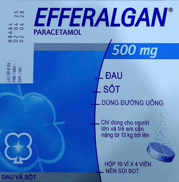 Efferagan 500mg (H*10vỉ*4viên) - Pháp
