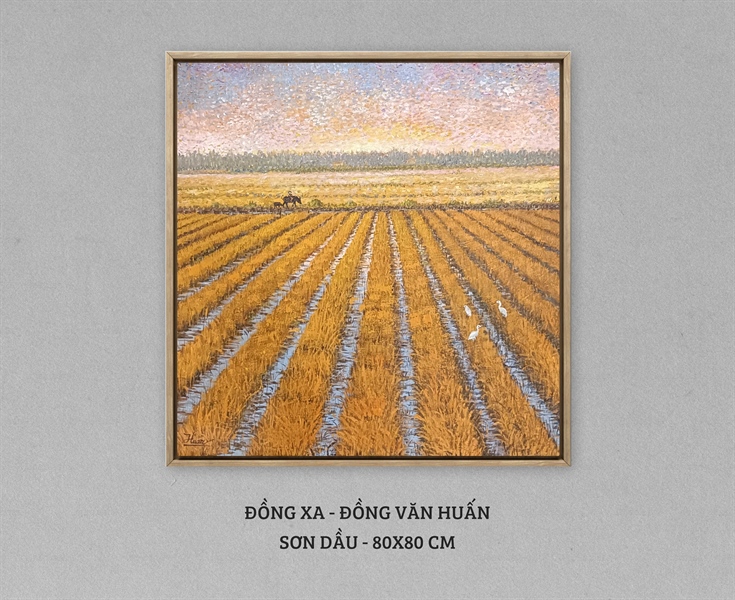 Đồng xa - Đồng Văn Huấn - 80x80 cm
