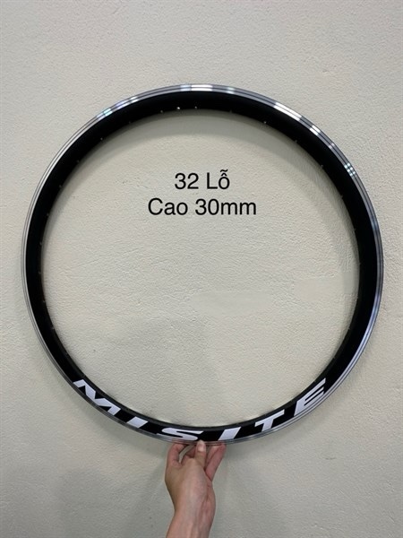 Vành xe đạp 700c nhôm 2 lớp Misite phanh V cao 30mm