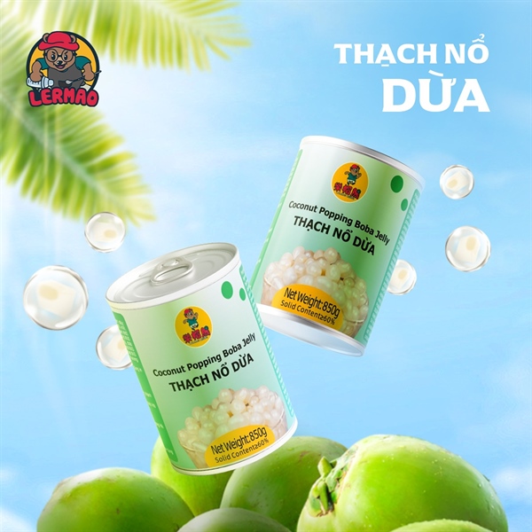 Hạt Nổ Dừa Lermao | Thạch Nổ