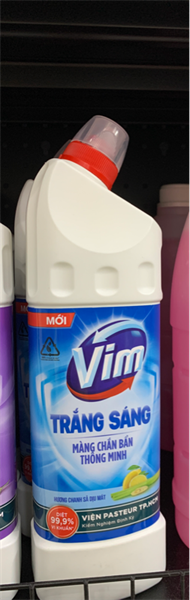 105VIM tẩy rửa trắng sáng hương chanh sả 870ml/16-Chai