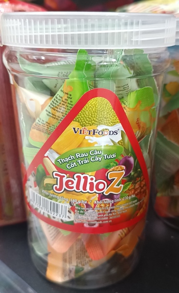 Thạch RC cốt trái cây tươi JellioZ_hũ 270g(30 viên)