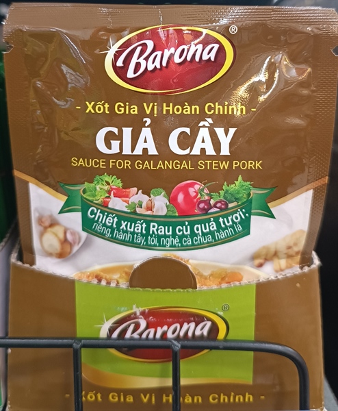 Xốt gia vị hoàn chỉnh Barona- giả cầy 80gr/80