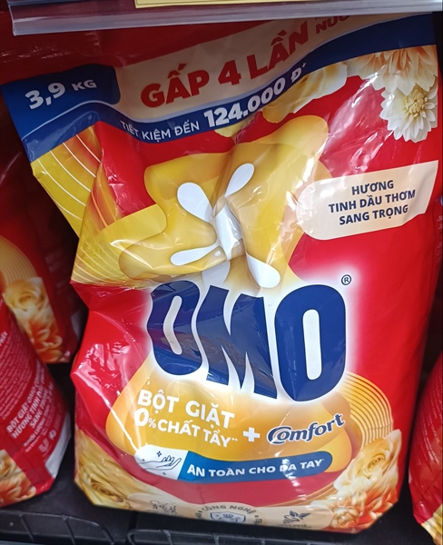 OMO BG comfort TDT sang trọng bền lâu 3.9 Kg - vàng/3