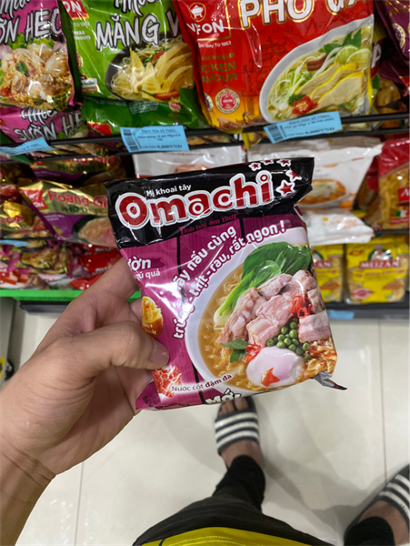 Mì dinh dưỡng khoai tây Omachi Sườn hầm ngũ quả 30gói x 80gr