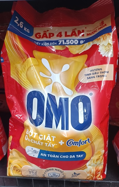 OMO BG comfort TDT nồng nàn sang trọng bền lâu 2.6 kg - vàng/4