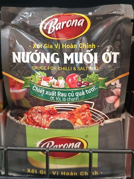 Xốt gia vị hoàn chỉnh Barona-nướng muối ớt 80gr/80