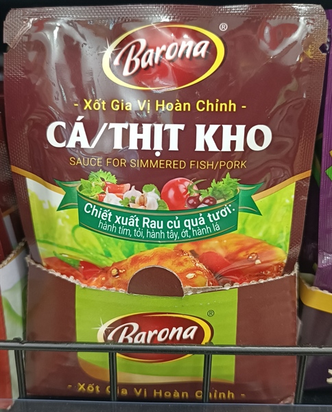 Xốt gia vị hoàn chỉnh Barona- cá/thịt kho 80gr/80