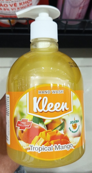 Sữa rửa tay Kleen hương xoài 500ml