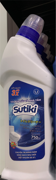 SUTIKI Nước tẩy bồn cầu và nhà tắm XANH chai 750ml/20