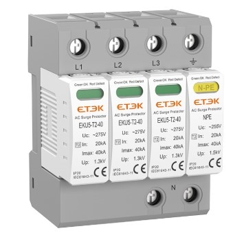 CẮT LỌC SÉT LAN TRUYỀN AC - SPD AC 40KA 3P + PE