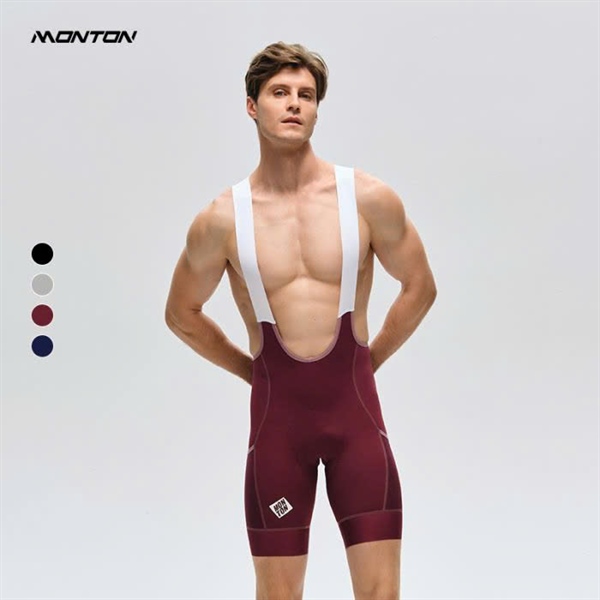 QUẦN Bib ChaseSummer Burgundy Red có túi - Men chính hãng MONTON