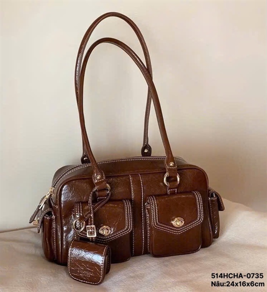 514-HCHA-NÂU-Túi ChiO'2nd dáng đeo vai M38-(SIZE24x16x6CM380T1025)