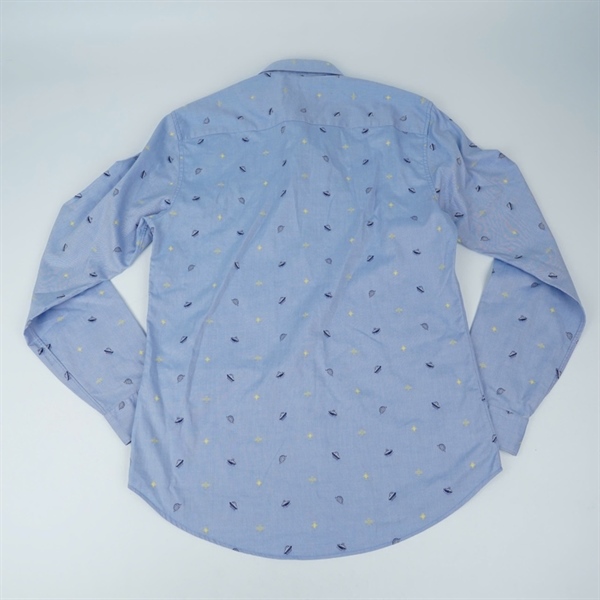 Áo sơ mi Kenzo xanh họa tiết (PN) KG+