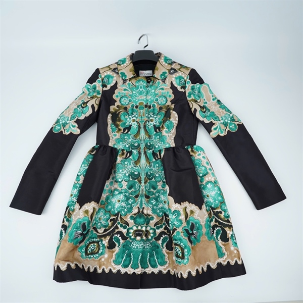 Áo khoác Valentino xanh họa tiết (PN) KG+