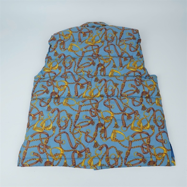 Áo khoác Celine xanh họa tiết ko tay (PN) KG+