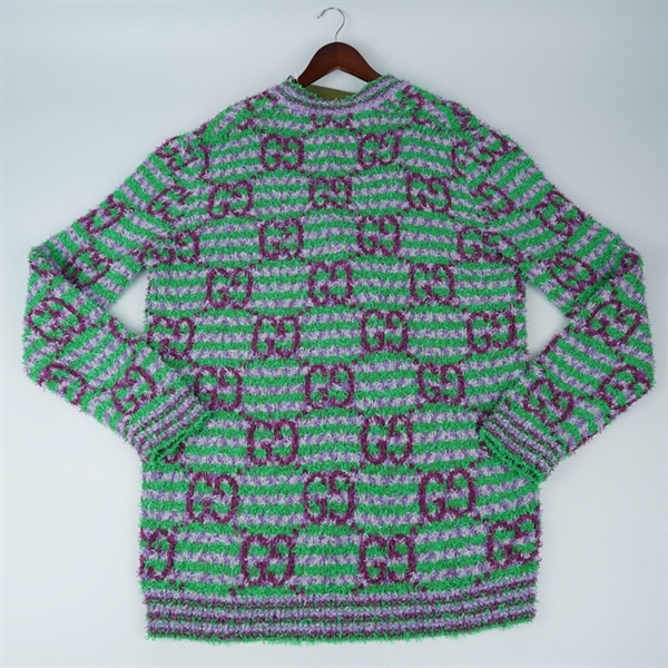 Áo khoác GG cardigan xanh họa tiết (PN) KG+