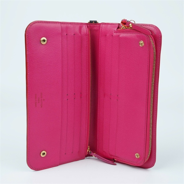 Ví LV đen họa tiết Multicolor gập 2 (LT) KG+