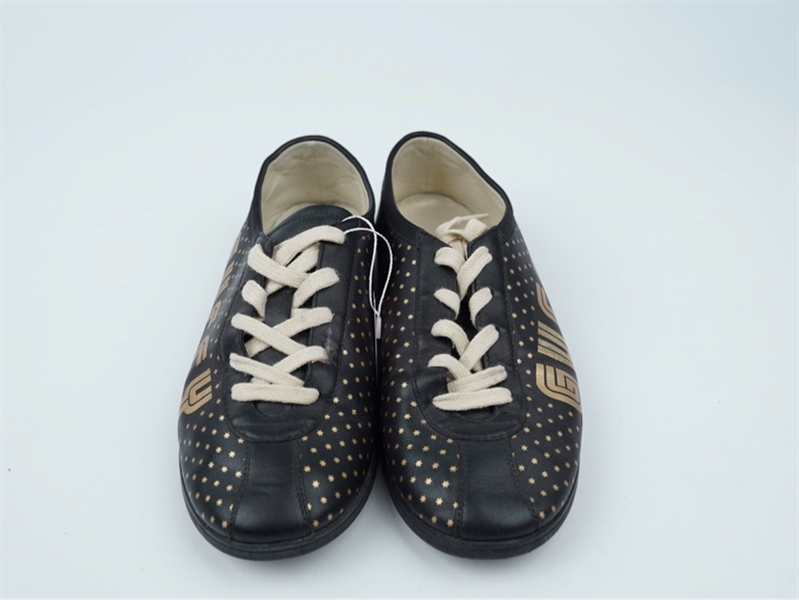 Giày GG đen họa tiết sz6 (UK) (PN) KG+