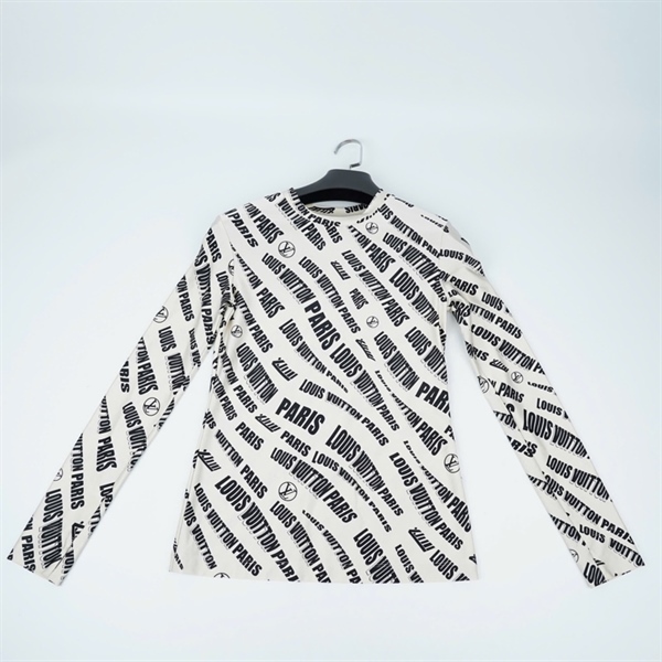 Áo thun LV trắng chữ đen (PN) KG+