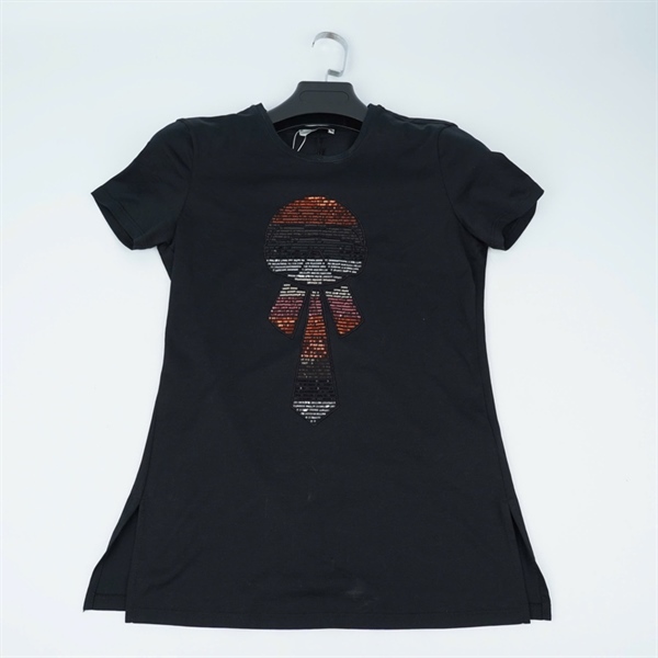 Áo thun Fendi đen đính cườm (PN) KG+