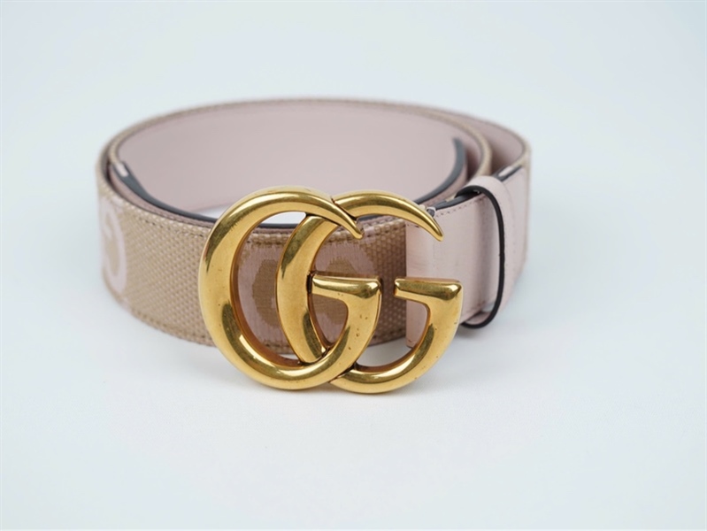 Thắt lưng GG nâu chữ hồng sz4x95 (PN) KG+